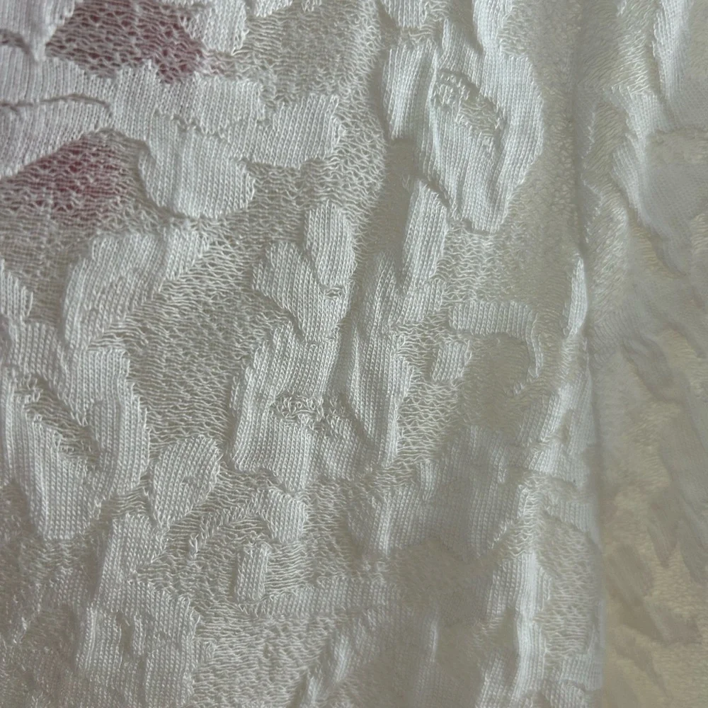 Adrianna Papell Elegant White Lace Top - Picture 2 of 4